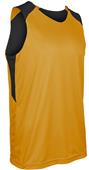 Swish Adult Youth Reversible Basketball Jerseys Outside: GOLD/BLACK, Inside: BLACK/GOLD Primary