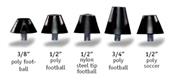 Blazer Athletic Football & Soccer Poly or Nylon Steel Cleat Tips - Bags Of 100