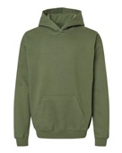 Gildan Youth Softstyle Midweight Fleece Hooded Sweatshirt SF500B MILITARY GREEN Primary