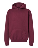 Gildan Youth Softstyle Midweight Fleece Hooded Sweatshirt SF500B MAROON Primary