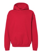 Gildan Youth Softstyle Midweight Fleece Hooded Sweatshirt SF500B RED Primary