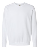 Comfort Colors Unisex Lighweight Cotton Crewneck Sweatshirt 1466CC WHITE Primary