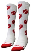 KISSES - Cute Novelty Fun Design Knee-High-Socks (1-Pair)
