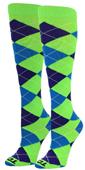 TCK Krazisox Over Calf Argyle Socks LP051