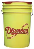 Diamond BKT Y Yellow 6 Gallon Bucket w/Padded Lid