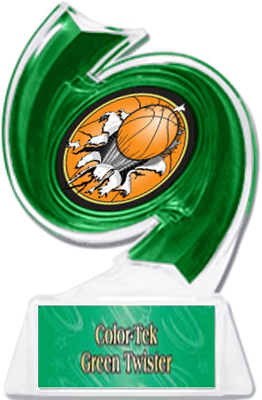 GREEN TROPHY/GREEN TWISTER LABEL - BUST-OUT MYLAR