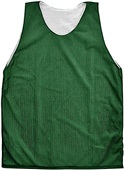 Martin Sports Reversible Lacrosse Mesh Tank Tops Outside: DARK GREEN, Inside: WHITE Primary