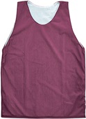 Martin Sports Reversible Lacrosse Mesh Tank Tops Outside: MAROON, Inside: WHITE Primary