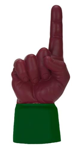 FOREST GREEN JERSEY / MAROON HAND