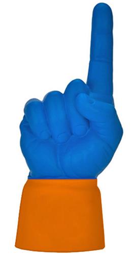 ORANGE JERSEY / ROYAL BLUE HAND