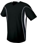 High Five Adult & Youth HELIX Soccer Jerseys BLACK/BLACK/WHITE Primary