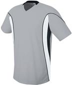 High Five Adult & Youth HELIX Soccer Jerseys SILVER GREY/WHITE BLACK Primary