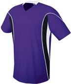 High Five Adult & Youth HELIX Soccer Jerseys PURPLE/BLACK/WHITE Primary