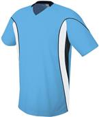 High Five Adult & Youth HELIX Soccer Jerseys COLUMBIA BLUE/WHITE/BLACK Primary