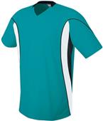 High Five Adult & Youth HELIX Soccer Jerseys TEAL/WHITE/BLACK Primary