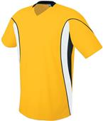 High Five Adult & Youth HELIX Soccer Jerseys ATHLETIC GOLD/WHITE/BLACK Primary