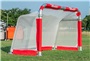 GOAL W/WHITE NET & RED TRIM