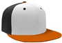 Pulse Laser Perforated Side Panels SnapBack Baseball/Sports Cap EPS50A WHITE/BLACK/ORANGE Primary