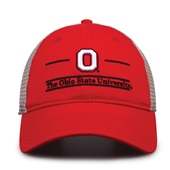 G180 The Game Ohio State Buckeyes Relaxed Trucker Mesh Split Bar Cap