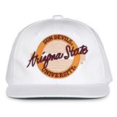 G220 The Game Arizona State Sun Devils White Retro Circle Throwback Cap