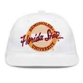 G220 The Game Florida State Seminoles White Retro Circle Throwback Cap