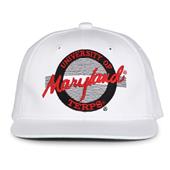 G220 The Game Maryland Terrapins White Retro Circle Throwback Cap