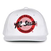 G220 The Game North Carolina State Wolfpack White Retro Circle Throwback Cap