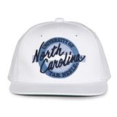 G220 The Game North Carolina Tar Heels White Retro Circle Throwback Cap