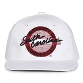 G220 The Game South Carolina Gamecocks White Retro Circle Throwback Cap