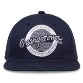 G225 The Game Georgetown Hoyas Team Color Retro Circle Throwback Cap