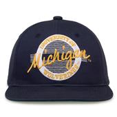 G225 The Game Michigan Wolverines Team Color Retro Circle Throwback Cap