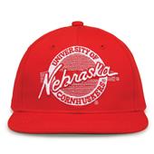 G225 The Game Nebraska Cornhuskers Team Color Retro Circle Throwback Cap