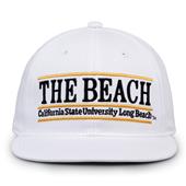 G230 The Game Cal State Long Beach 49ers White Retro Bar Throwback Cap