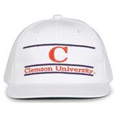 G230 The Game Clemson Tigers White Retro Bar Throwback Cap