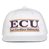 G230 The Game East Carolina Pirates White Retro Bar Throwback Cap