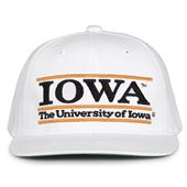 G230 The Game Iowa Hawkeyes White Retro Bar Throwback Cap