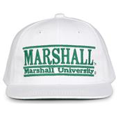 G230 The Game Marshall Thundering Herd White Retro Bar Throwback Cap