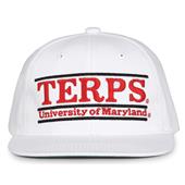 G230 The Game Maryland Terrapins White Retro Bar Throwback Cap