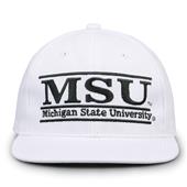 G230 The Game Michigan State Spartans White Retro Bar Throwback Cap