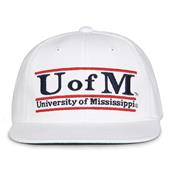 G230 The Game Mississippi Rebels White Retro Bar Throwback Cap