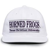 G230 The Game Texas Christian Horned Frogs White Retro Bar Throwback Cap