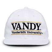 G230 The Game Vanderbilt Commodores White Retro Bar Throwback Cap