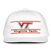 G230 The Game Virginia Tech Hokies White Retro Bar Throwback Cap