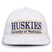 G230 The Game Washington Huskies White Retro Bar Throwback Cap