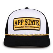 G452R The Game Appalachian State Mountaineers Rope Trucker With Bar Patch Cap G452r