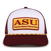 G452R The Game Arizona State Sun Devils Rope Trucker With Bar Patch Cap G452r