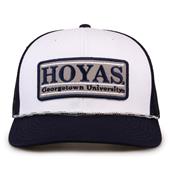 G452R The Game Georgetown Hoyas Rope Trucker With Bar Patch Cap G452r