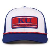 G452R The Game Kansas Jayhawks Rope Trucker With Bar Patch Cap G452r