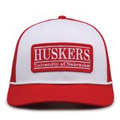 G452R The Game Nebraska Cornhuskers Rope Trucker With Bar Patch Cap G452r