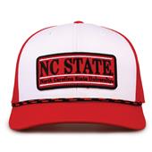 G452R The Game North Carolina State Wolfpack Rope Trucker With Bar Patch Cap G452r